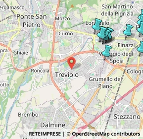 Mappa 24048 Treviolo BG, Italia (3.25316)