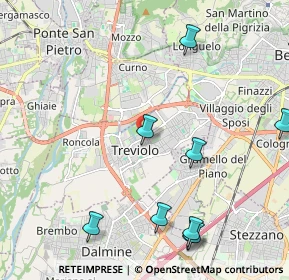 Mappa 24048 Treviolo BG, Italia (2.92)