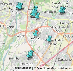 Mappa 24048 Treviolo BG, Italia (2.45625)