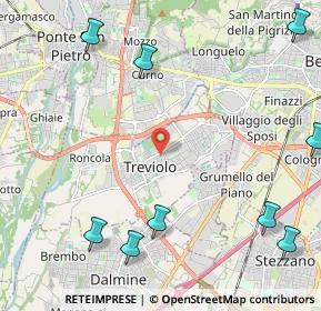 Mappa 24048 Treviolo BG, Italia (3.28182)