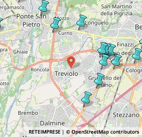 Mappa 24048 Treviolo BG, Italia (2.985)