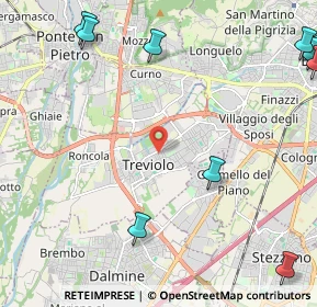 Mappa 24048 Treviolo BG, Italia (3.52167)