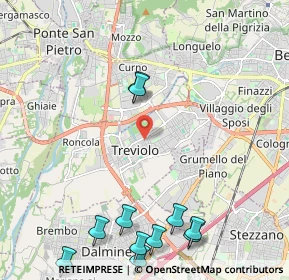 Mappa 24048 Treviolo BG, Italia (2.98583)