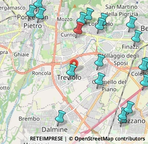 Mappa 24048 Treviolo BG, Italia (2.8355)