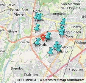 Mappa 24048 Treviolo BG, Italia (1.32)