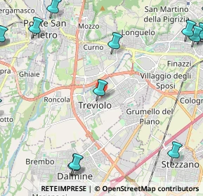 Mappa Via C. Zonca, 24048 Treviolo BG, Italia (3.568)