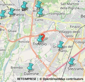Mappa 24048 Treviolo BG, Italia (3.12583)