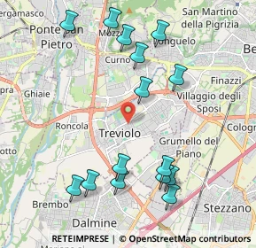 Mappa 24048 Treviolo BG, Italia (2.234)