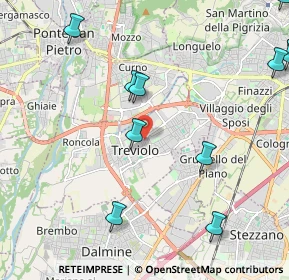 Mappa 24048 Treviolo BG, Italia (3.28133)