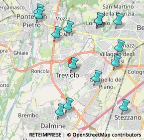 Mappa 24048 Treviolo BG, Italia (2.385)