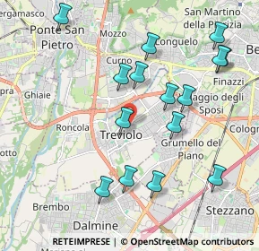 Mappa 24048 Treviolo BG, Italia (2.09933)