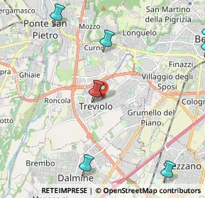 Mappa 24048 Treviolo BG, Italia (3.20909)