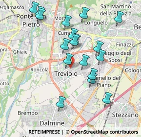 Mappa 24048 Treviolo BG, Italia (1.9)