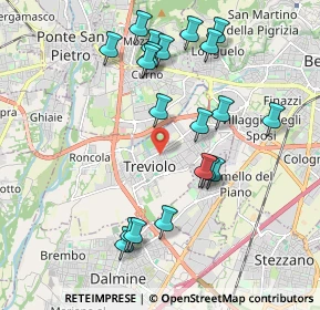Mappa 24048 Treviolo BG, Italia (2.0225)