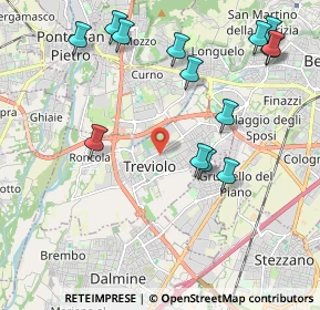 Mappa 24048 Treviolo BG, Italia (2.365)