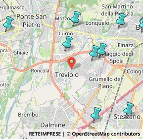 Mappa 24048 Treviolo BG, Italia (3.36643)