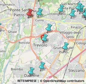Mappa 24048 Treviolo BG, Italia (3.2275)