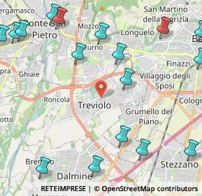 Mappa 24048 Treviolo BG, Italia (3.248)