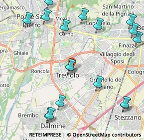 Mappa 24048 Treviolo BG, Italia (2.83842)