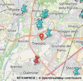 Mappa 24048 Treviolo BG, Italia (3.5015)