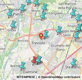 Mappa 24048 Treviolo BG, Italia (2.931)