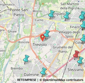 Mappa 24048 Treviolo BG, Italia (3.33786)