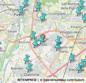 Mappa 24048 Treviolo BG, Italia (2.9355)