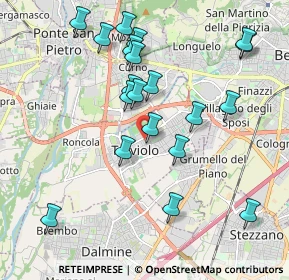 Mappa 24048 Treviolo BG, Italia (2.0095)
