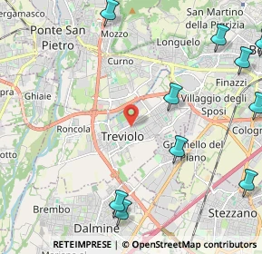 Mappa 24048 Treviolo BG, Italia (3.255)