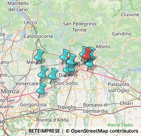 Mappa 24048 Treviolo BG, Italia (8.24923)