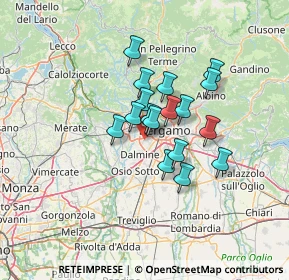 Mappa 24048 Treviolo BG, Italia (9.34294)