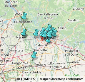 Mappa 24048 Treviolo BG, Italia (7.91857)