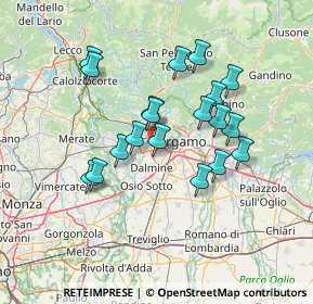 Mappa 24048 Treviolo BG, Italia (12.16316)