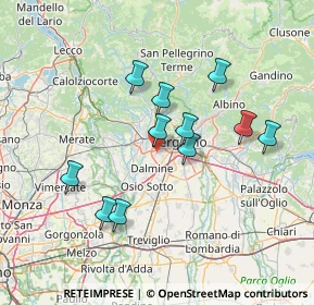 Mappa 24048 Treviolo BG, Italia (12.81909)