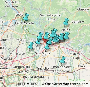 Mappa 24048 Treviolo BG, Italia (9.22765)