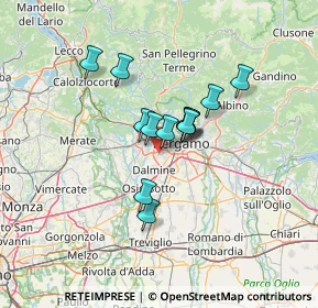 Mappa 24048 Treviolo BG, Italia (9.29154)