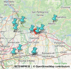 Mappa 24048 Treviolo BG, Italia (15.29455)