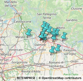 Mappa 24048 Treviolo BG, Italia (7.69429)
