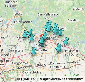 Mappa 24048 Treviolo BG, Italia (9.48778)