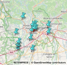 Mappa 24048 Treviolo BG, Italia (6.152)