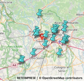 Mappa 24048 Treviolo BG, Italia (6.243)