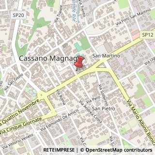Mappa Via Cav.Ambrogio Colombo 53, 21012 Cassano Magnago VA, Italia, 21012 Cassano Magnago, Varese (Lombardia)