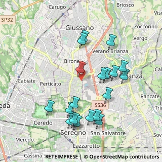 Mappa Via Po, 20833 Verano Brianza MB, Italia (2.006)