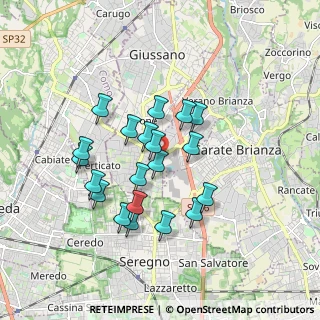 Mappa Via Po, 20833 Verano Brianza MB, Italia (1.519)
