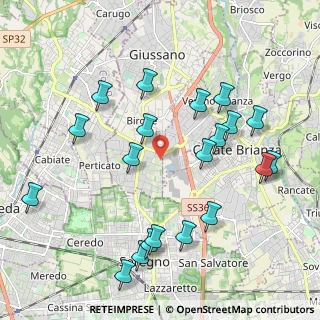 Mappa Via Po, 20833 Verano Brianza MB, Italia (2.213)