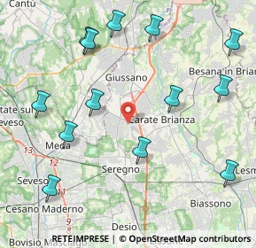 Mappa Via Po, 20833 Verano Brianza MB, Italia (4.91154)
