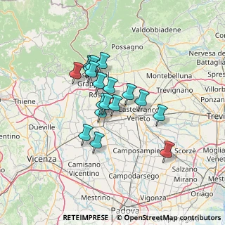 Mappa Via Brenta, 35015 Galliera Veneta PD, Italia (9.93111)
