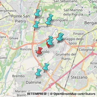 Mappa Via delle Betulle, 24048 Treviolo BG, Italia (1.58455)