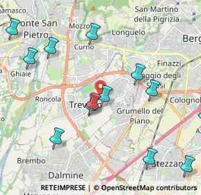 Mappa Uffici: Via delle Betulle, 24048 Treviolo BG, Italia (2.42)