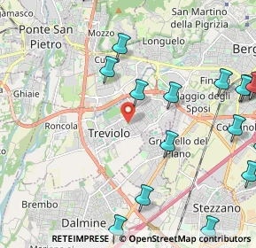 Mappa Via delle Betulle, 24048 Treviolo BG, Italia (3.1975)